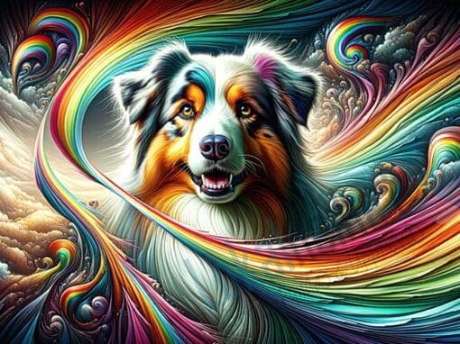 Kosmiskt Flow / Australian Shepherd Hund