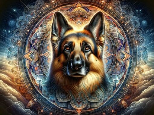 Mandala med Schäferhund