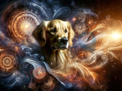 Kosmisk Dans: Golden Retriever